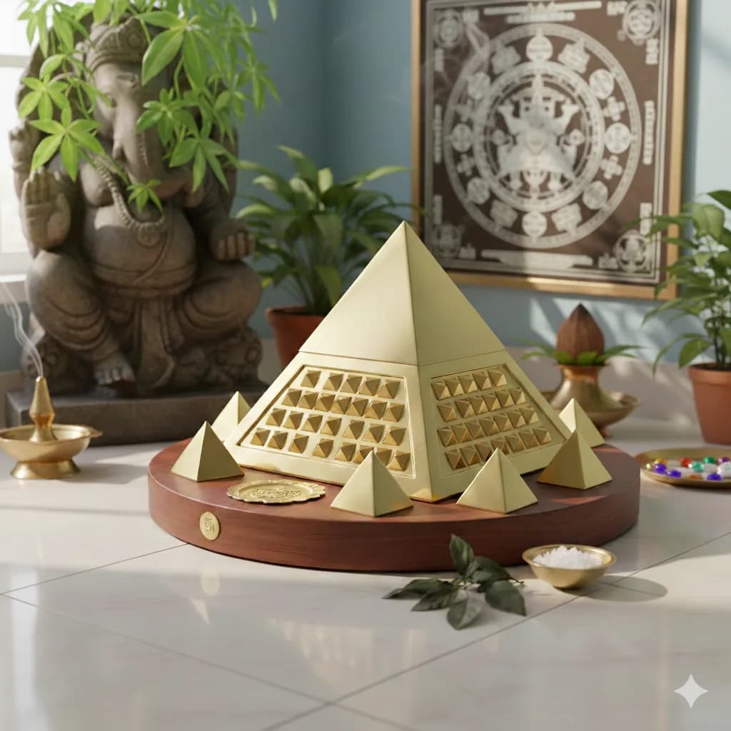 Brass vastu pyramid